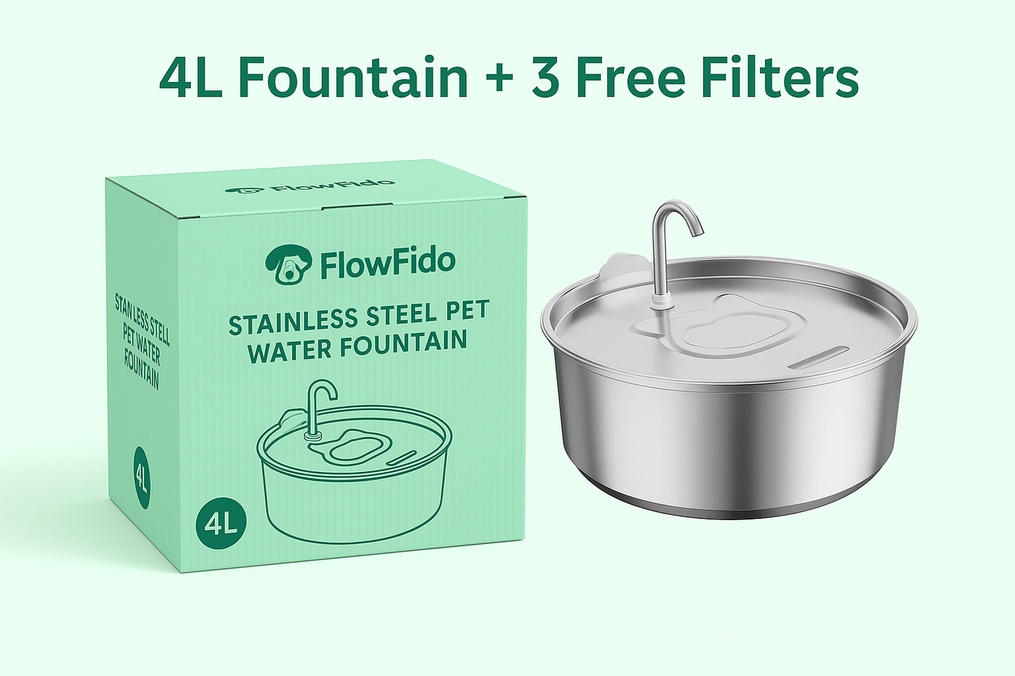 FlowFido Pet Water Fountain™